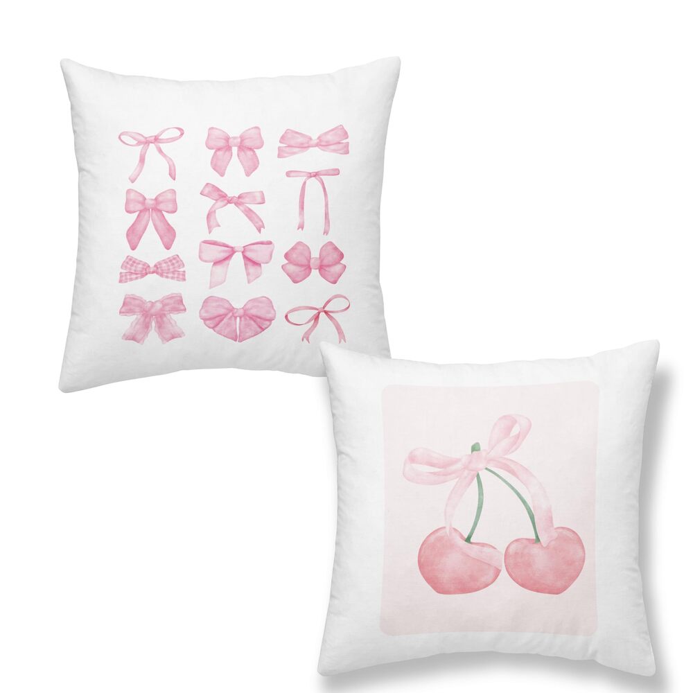 2842 Pink Throw Pillow Covers, Preppy Bedding, Trendy Aesthetic Cute Throw
